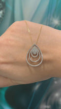 Load and play video in Gallery viewer, 9ct Yellow Gold Teardrop Pendant
