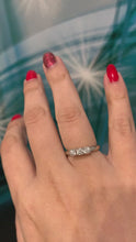 Load and play video in Gallery viewer, 18ct White Gold Diamond Trilogy Ring
