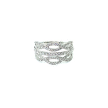Load image into Gallery viewer, 9ct White Gold Double Twist Ring
