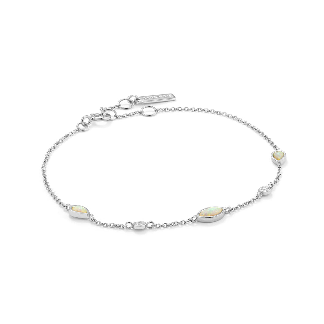 Opal Colour Silver Bracelet B014-02H