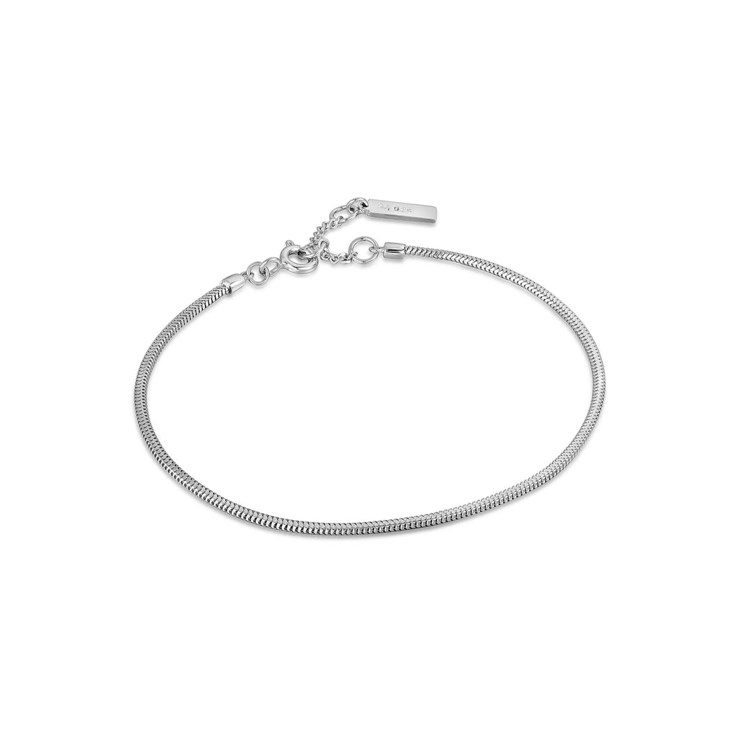 Silver Snake Chain Bracelet B038-02H