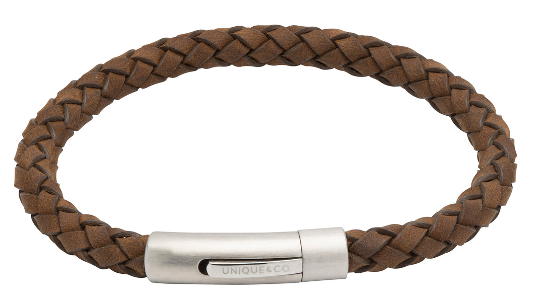 Dark Brown Leather Bracelet B399DB