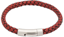 Load image into Gallery viewer, Antique Red Leather Bracelet B400ARE
