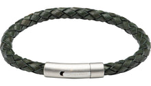 Load image into Gallery viewer, Dark Green Leather Bracelet B473DG
