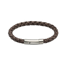 Load image into Gallery viewer, Moroccan Leather Bracelet with Matte &amp; Polished Clasp B492MO
