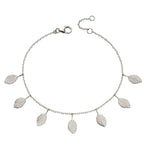 Silver Multi Leaf Bracelet