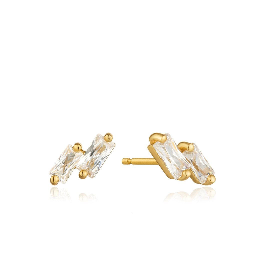 Gold Glow Stud Earrings E018-07G