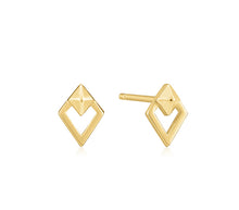 Load image into Gallery viewer, Gold Spike Diamond Stud E025-08G
