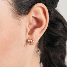 Load image into Gallery viewer, Gold Kyoto Opal Drop Sparkle Barbell Single Earring E047-04G
