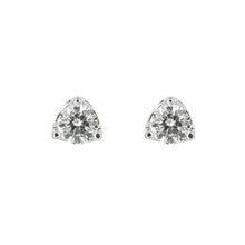 Load image into Gallery viewer, Three Claw Solitaire Stud Earrings With Diamonfire Zirconia E6188
