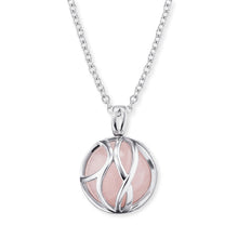 Load image into Gallery viewer, Paradise Rose Quartz Silver Necklace
