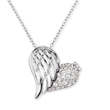 Load image into Gallery viewer, Heart Wing with Love Necklace

