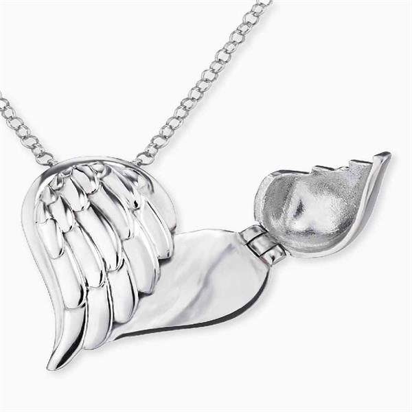 Heart Wing with Love Necklace