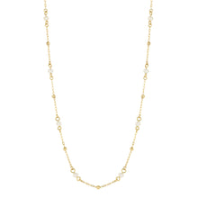 Load image into Gallery viewer, 9ct Yellow Gold Freshwater Pearl Station Chain 46cm
