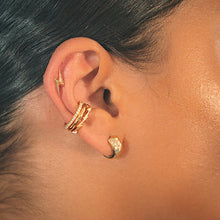 Load image into Gallery viewer, Gold Lightning Bolt Stud Earrings
