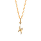 Gold Lightning Bolt Necklace