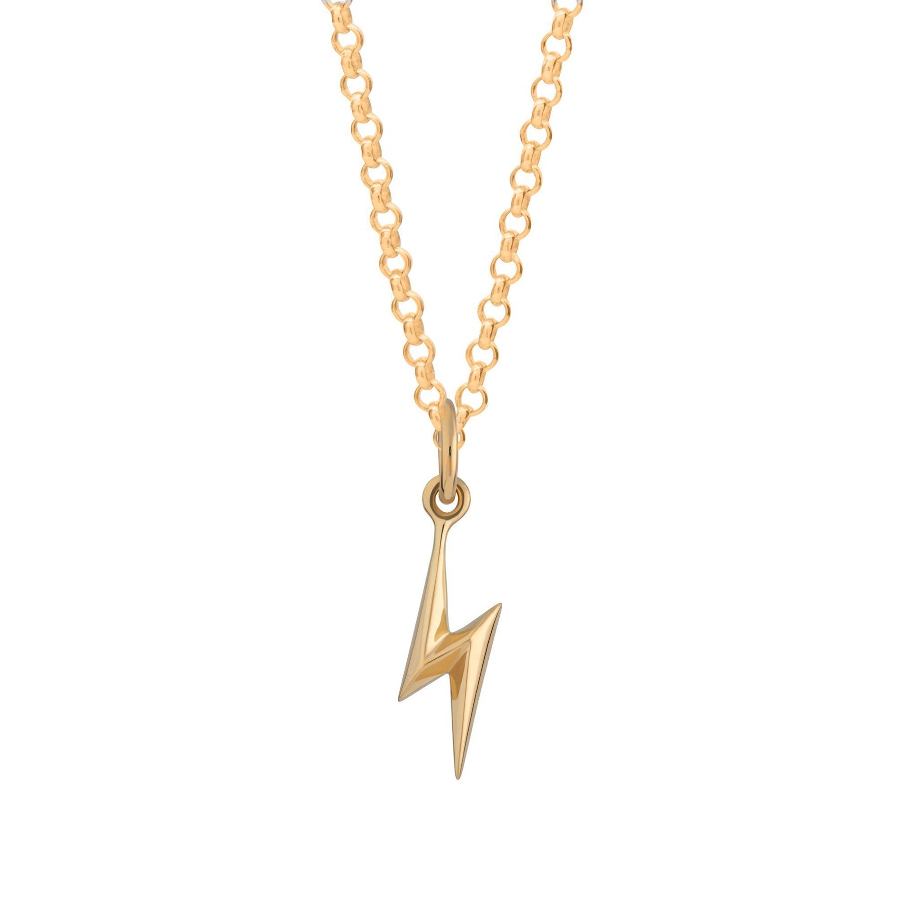 Gold Lightning Bolt Necklace