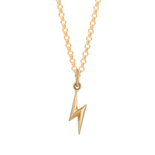 Load image into Gallery viewer, Gold Lightning Bolt Necklace
