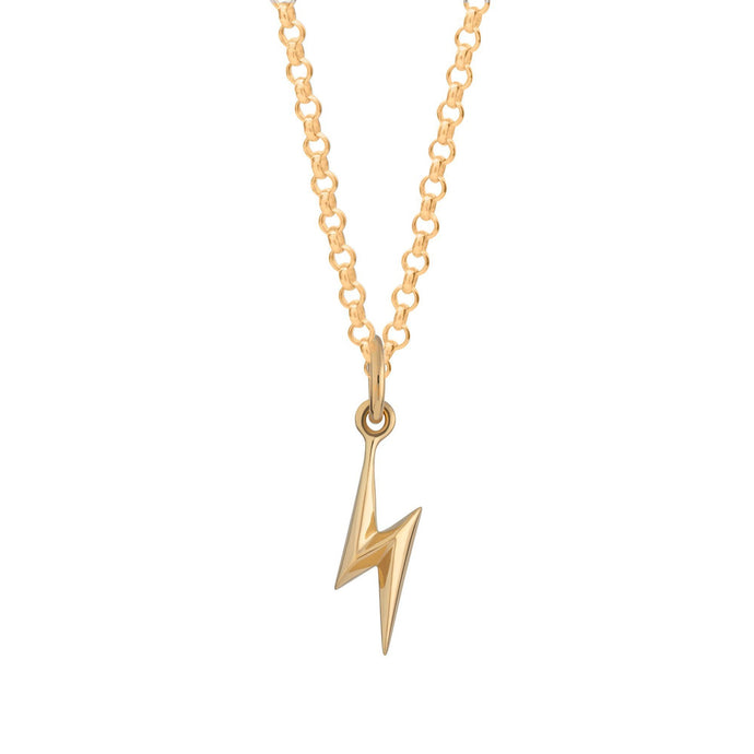Gold Lightning Bolt Necklace