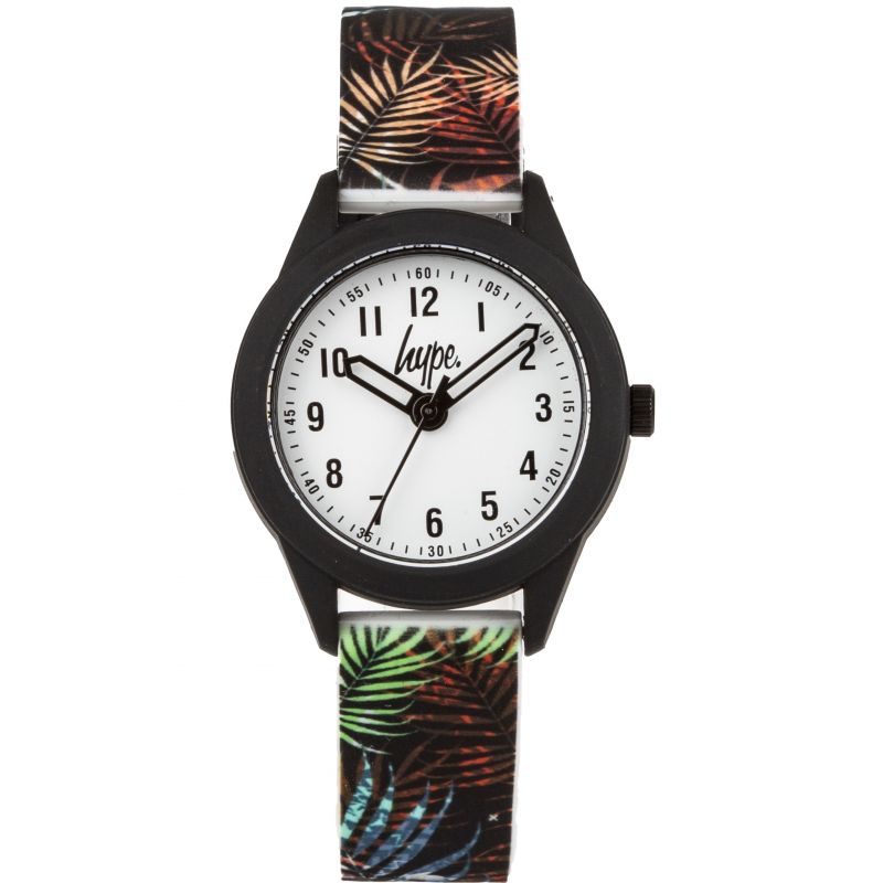 Just Hype Kids Watch | White, Black and Multicolour | HYK020BN