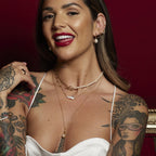 Gold Hand and Pearl Necklace