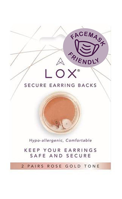 Rose Tone Secure Earring backs