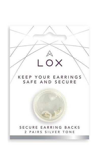 Silver Tone Secure Earring backs