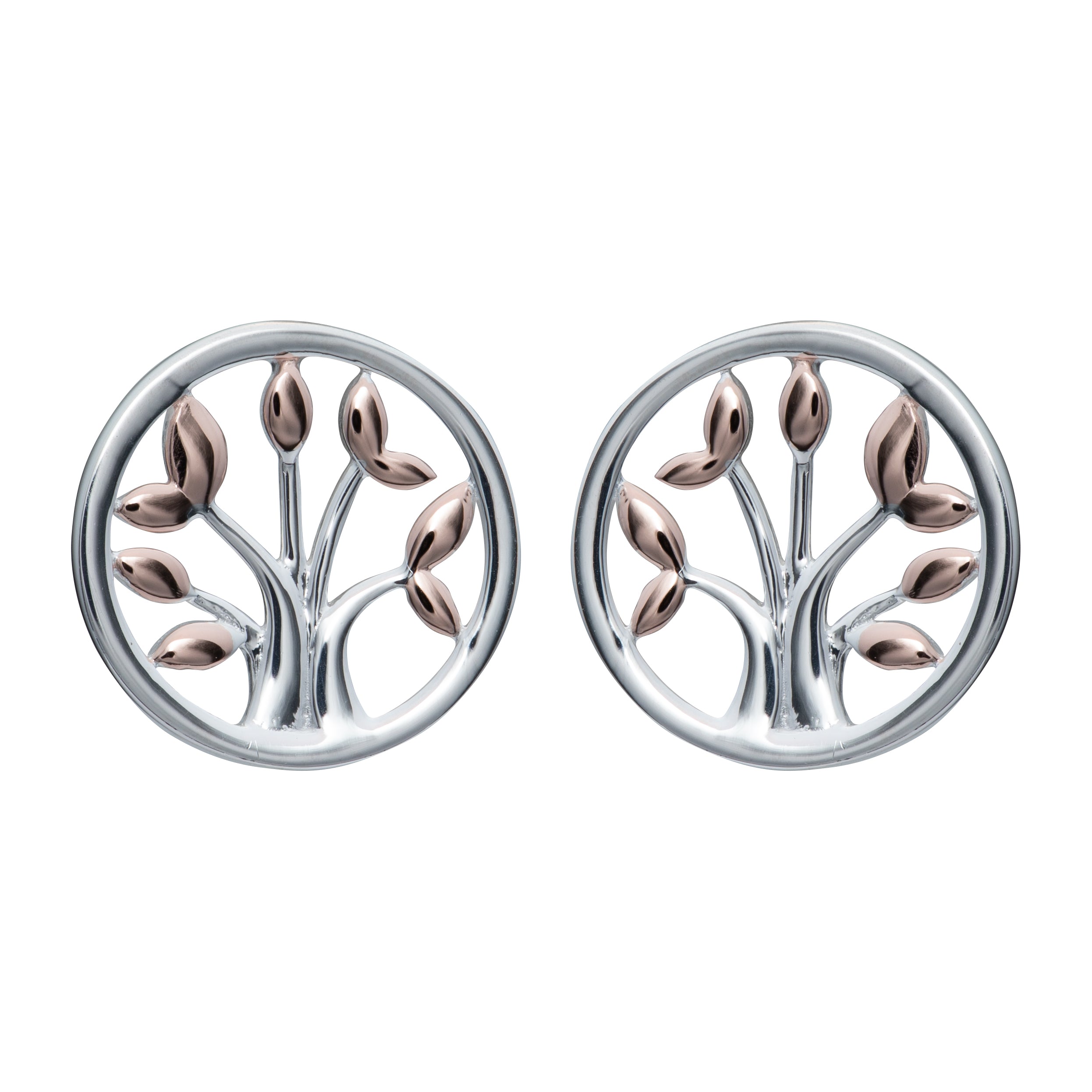 Silver and Rose Gold Tree of life ME-819RG