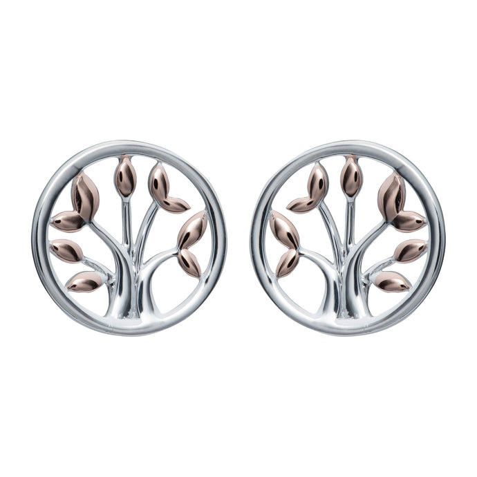 Silver and Rose Gold Tree of life ME-819RG