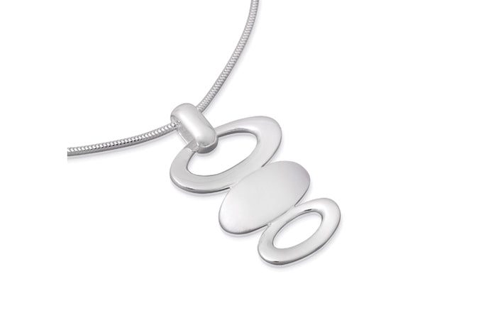 Silver Pendant with Matte Finish with Chain MK-31/S