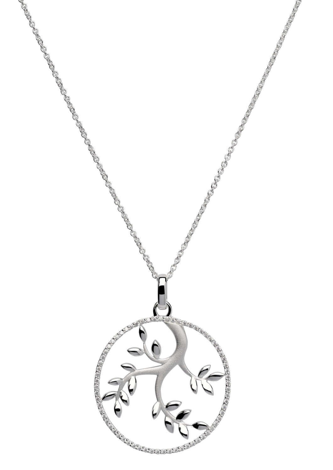 Satin Finish Tree of Life Pendant with Chain MK-595