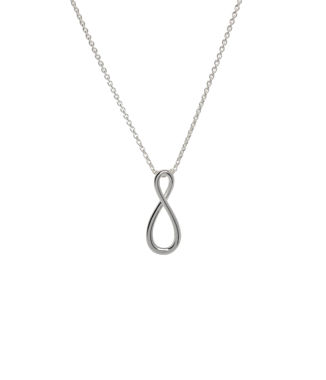 Silver Infinity Pendant with Chain MK-696