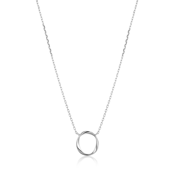 Silver Swirl Necklace N015-02H