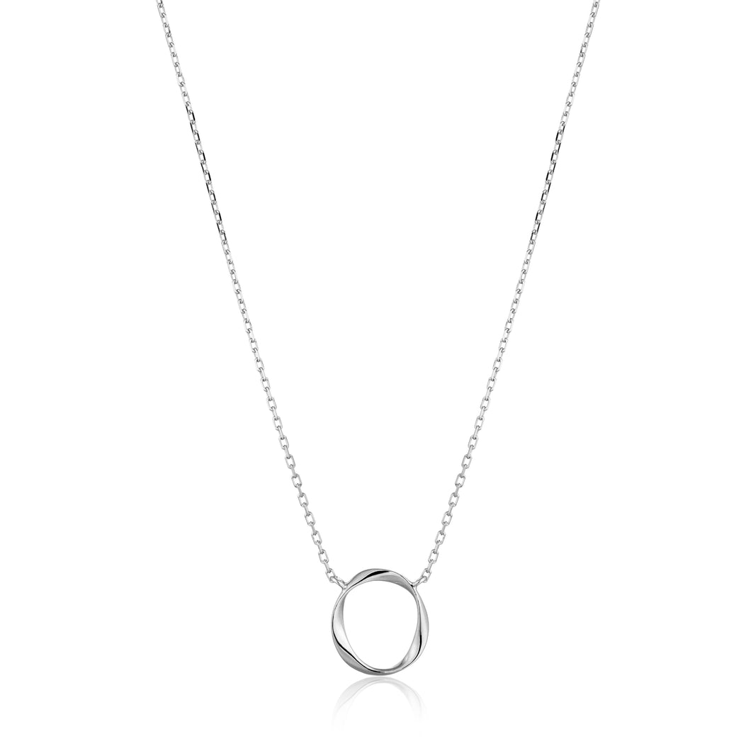 Silver Swirl Necklace N015-02H