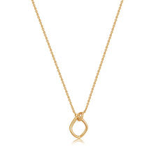 Load image into Gallery viewer, Gold Knot Pendant Necklace N029-02G
