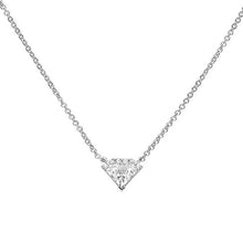 Load image into Gallery viewer, Diamond Shaped Zirconia Pave Set Necklace N4467
