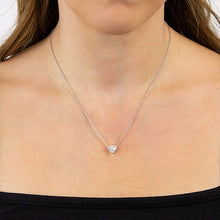 Load image into Gallery viewer, Diamond Shaped Zirconia Pave Set Necklace N4467
