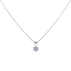 Solitaire 0.5ct Claw Necklace P4610