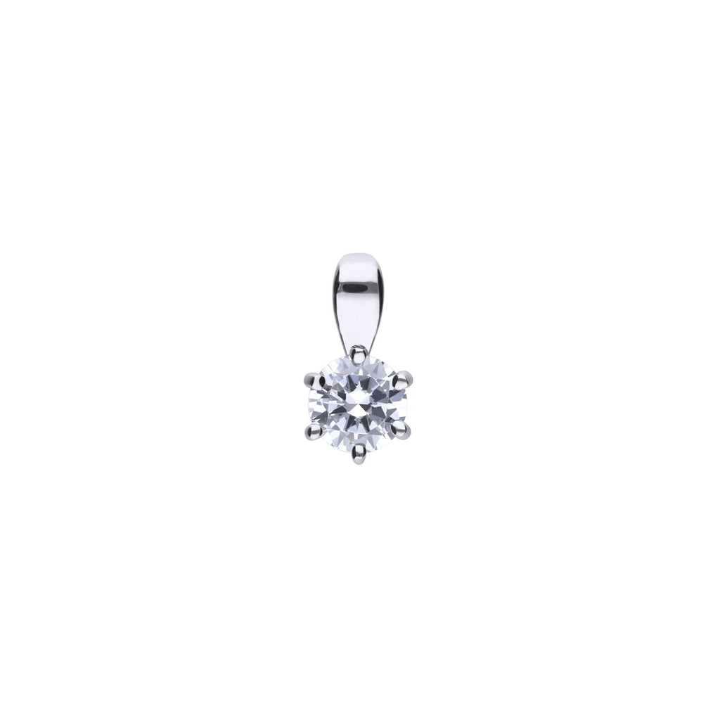 Solitaire 0.5ct Claw Necklace P4610