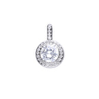 Round Halo Pave Pendant P4618