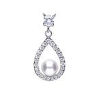 Pearl Open Teardrop Necklace P4620