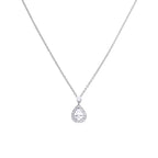 Teardrop Pave Pendant P4623