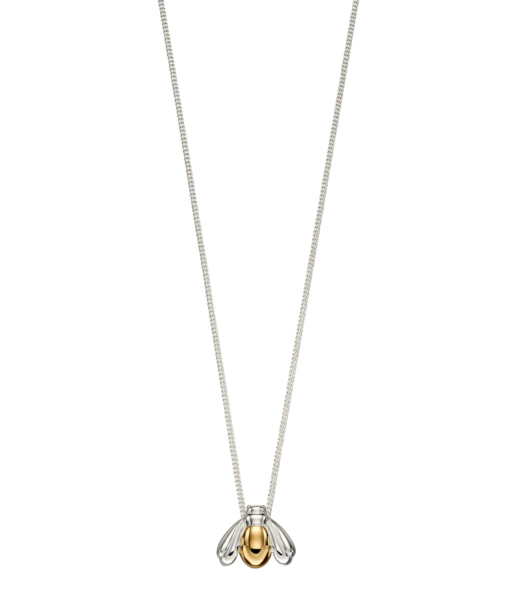 Silver & Gold Bee Pendant