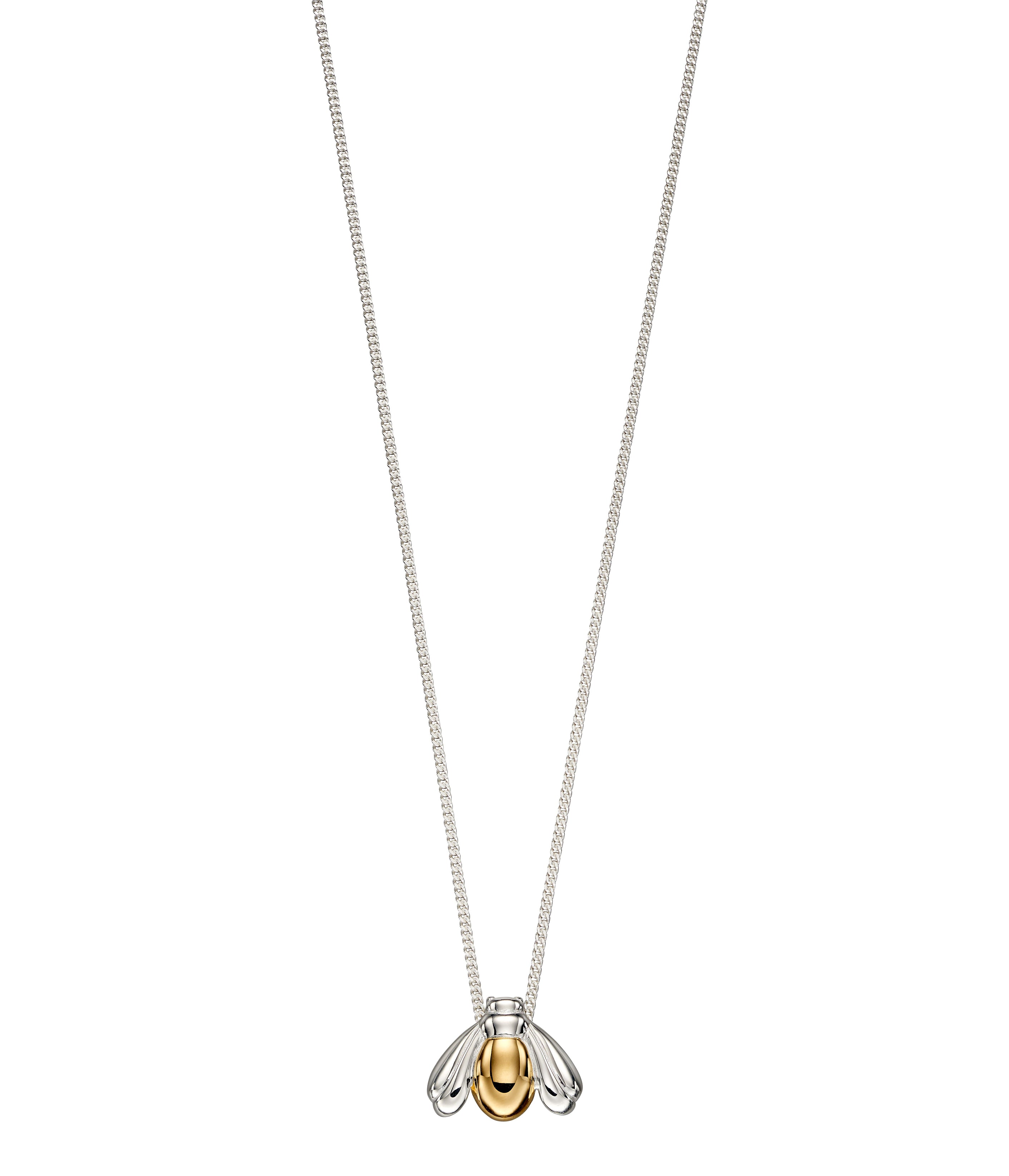 Silver & Gold Bee Pendant