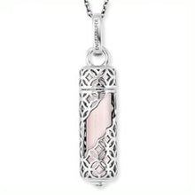 Load image into Gallery viewer, Powerful Stone Rose Quartz Pendant &amp; Chain
