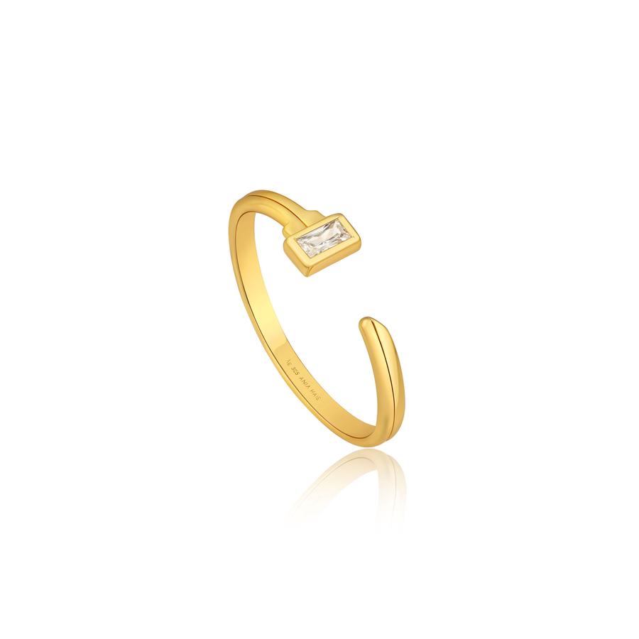 Gold Key Adjustable Ring R032-01G