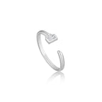 Silver Key Adjustable Ring R032-01H