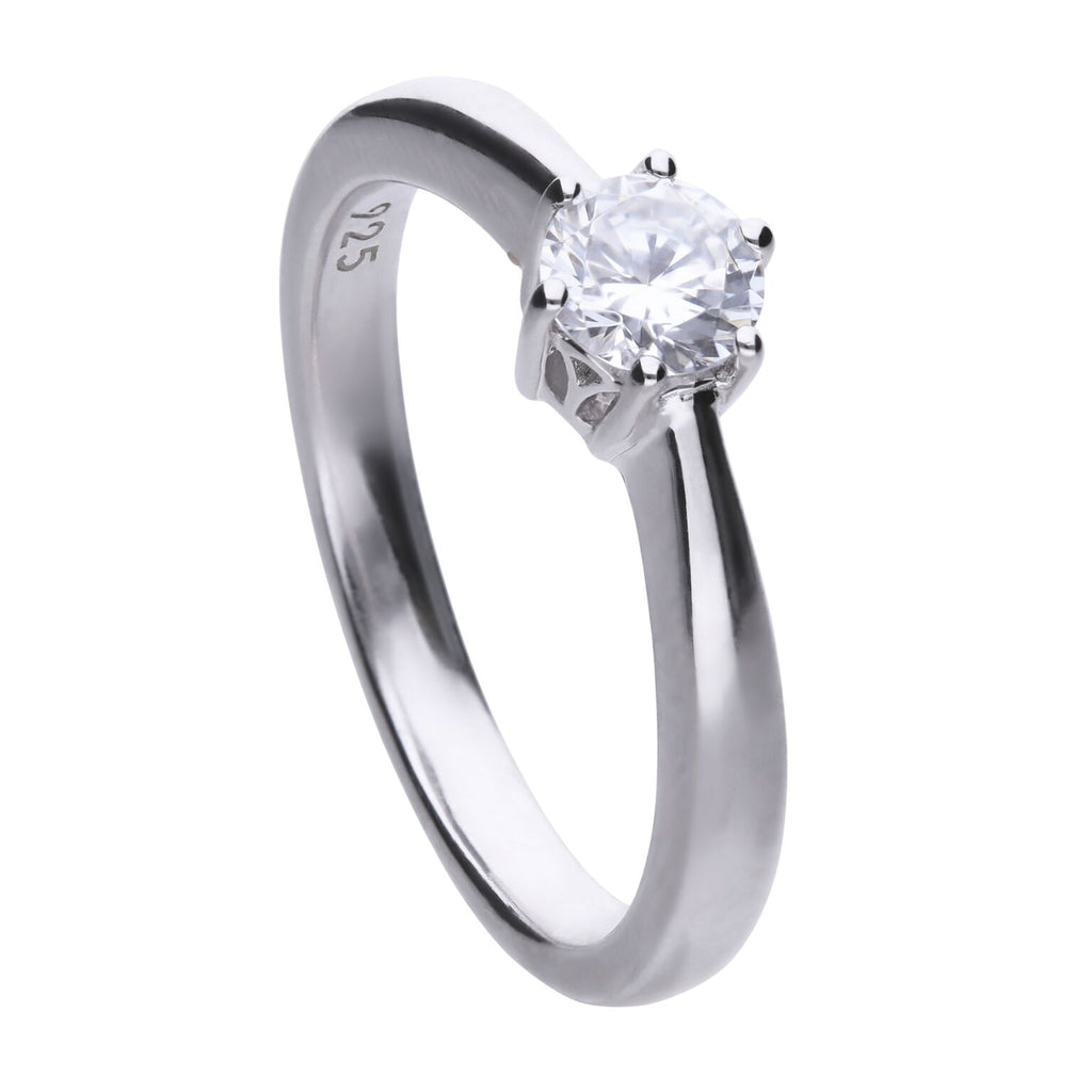 6 Claw Set 0.5ct Zirconia Ring R3618