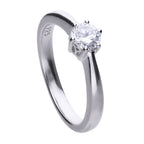 6 Claw Set 0.5ct Zirconia Ring R3618