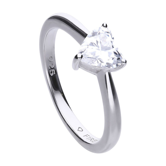 Heart Shaped Zirconia Ring R3664